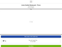 Tablet Screenshot of lotusgardenprovo.com